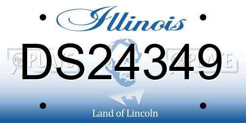 DS24349 Illinois License Plate