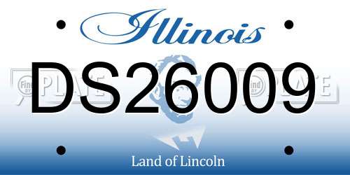 DS26009 Illinois License Plate