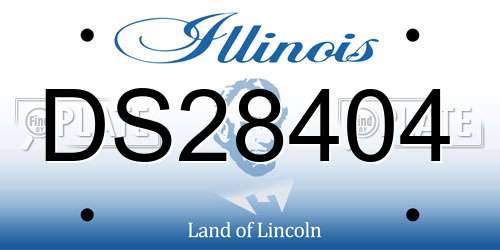 DS28404 Illinois License Plate