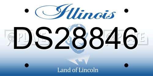 DS28846 Illinois License Plate