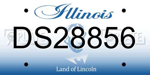 DS28856 Illinois License Plate