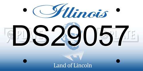 DS29057 Illinois License Plate