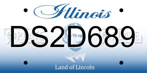 DS2D689 Illinois License Plate