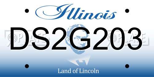 DS2G203 Illinois License Plate