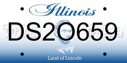 DS2O659 Illinois License Plate