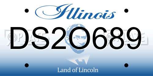 DS2O689 Illinois License Plate