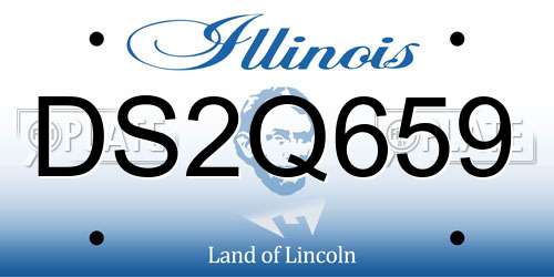 DS2Q659 Illinois License Plate