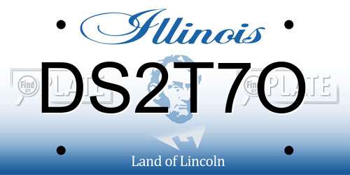 DS2T7O Illinois License Plate