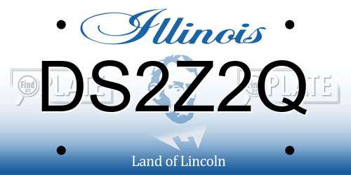 DS2Z2Q Illinois License Plate