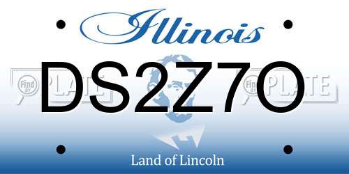 DS2Z7O Illinois License Plate