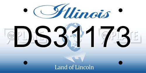DS31173 Illinois License Plate