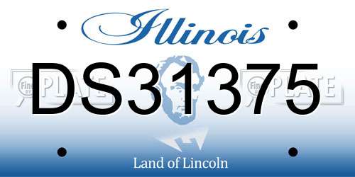 DS31375 Illinois License Plate