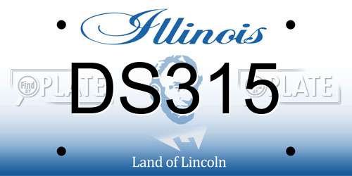 DS315 Illinois License Plate