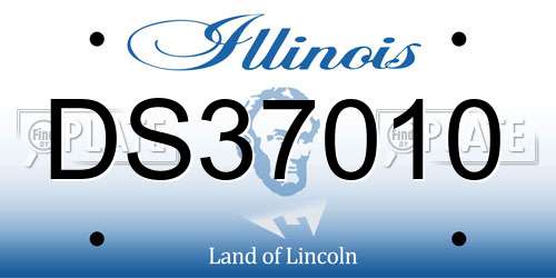 DS37010 Illinois License Plate