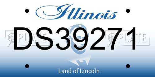 DS39271 Illinois License Plate