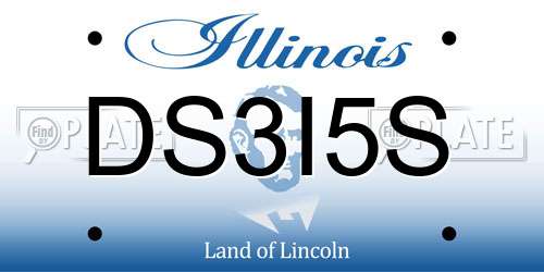 DS3I5S Illinois License Plate