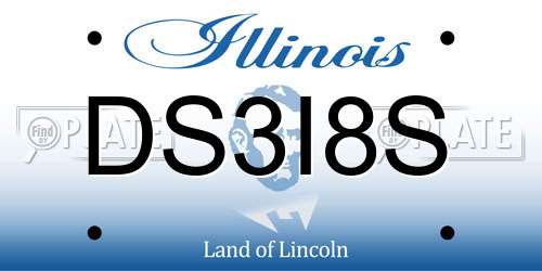 DS3I8S Illinois License Plate