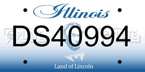 DS40994 Illinois License Plate