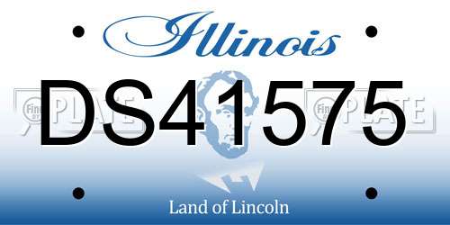 DS41575 Illinois License Plate
