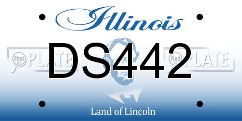 DS442 Illinois License Plate