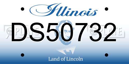 DS50732 Illinois License Plate
