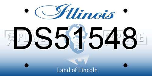 DS51548 Illinois License Plate