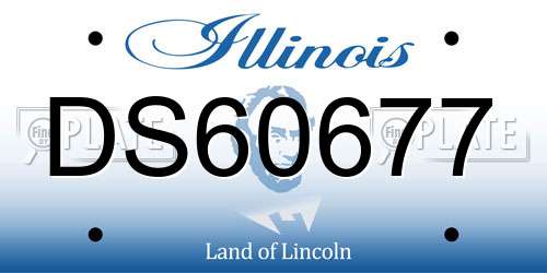 DS60677 Illinois License Plate