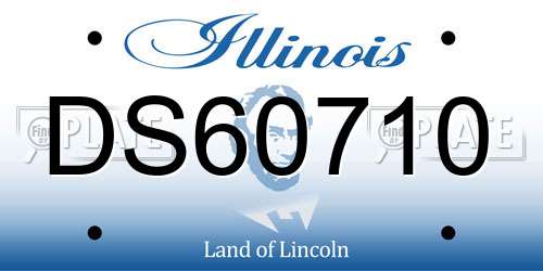 DS60710 Illinois License Plate