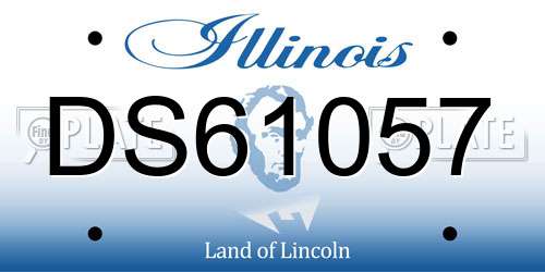 DS61057 Illinois License Plate