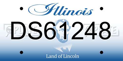 DS61248 Illinois License Plate