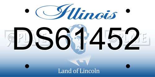 DS61452 Illinois License Plate