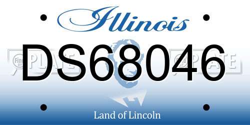 DS68046 Illinois License Plate