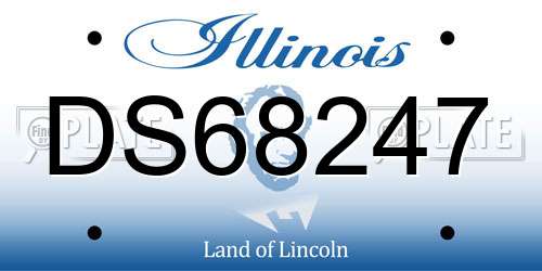DS68247 Illinois License Plate