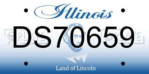 DS70659 Illinois License Plate