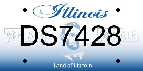 DS7428 Illinois License Plate