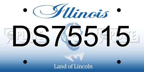 DS75515 Illinois License Plate