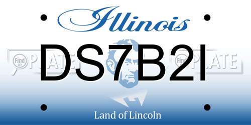 DS7B2I Illinois License Plate