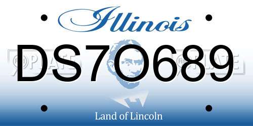 DS7O689 Illinois License Plate
