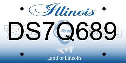 DS7Q689 Illinois License Plate