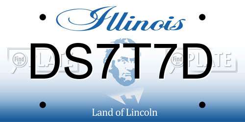 DS7T7D Illinois License Plate