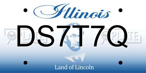 DS7T7Q Illinois License Plate