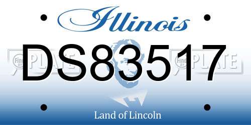 DS83517 Illinois License Plate