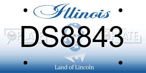 DS8843 Illinois License Plate