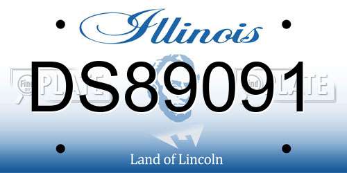 DS89091 Illinois License Plate