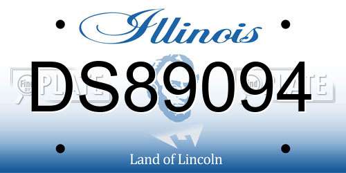 DS89094 Illinois License Plate