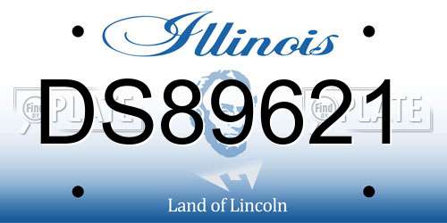 DS89621 Illinois License Plate