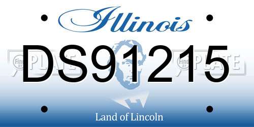 DS91215 Illinois License Plate