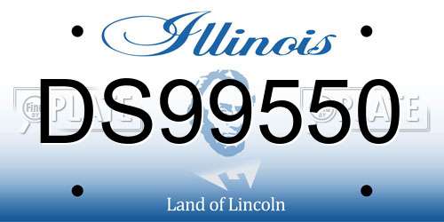 DS99550 Illinois License Plate