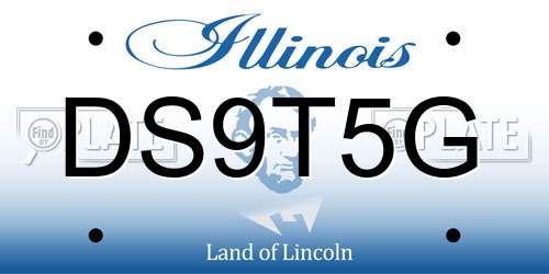 DS9T5G Illinois License Plate