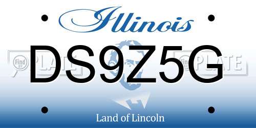 DS9Z5G Illinois License Plate
